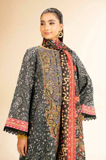 Nishat Linen 3 Piece - Printed Embroidered Suit - 42501308 Online Shopping